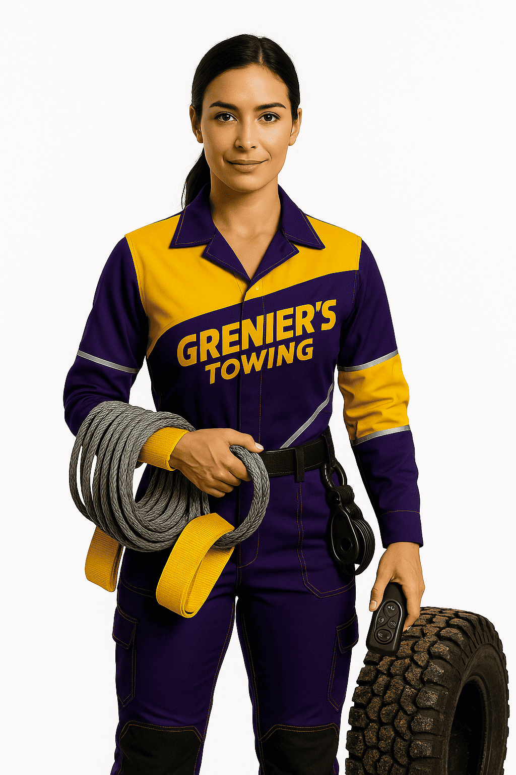 Grenier's winching service in action West Charleston VT